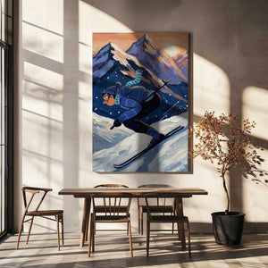 Tablou canvas „The joy of skiing” de HUGO