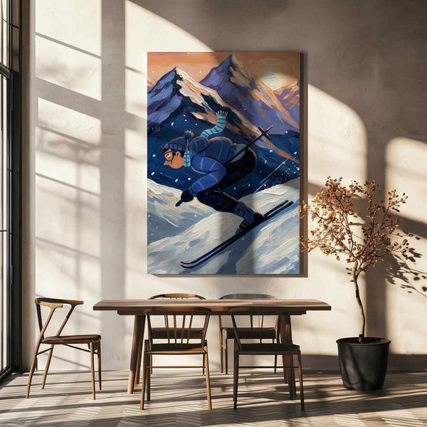 Tablou canvas „The joy of skiing” de HUGO