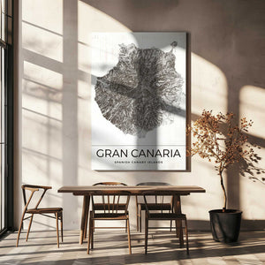 Tablou canvas „Gran Canaria Vintage Map” de Nicholas