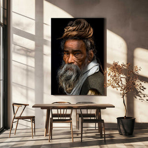 Tablou canvas „Portrait of a Sadhu...” de Rakesh J.V
