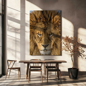 Tablou canvas „Serious Lion” de Mike Centioli