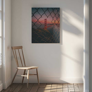 Tablou canvas „Golden Gate Caged” de David George