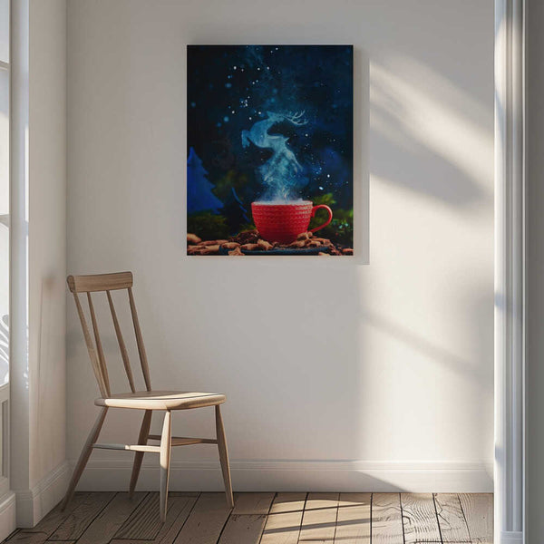 Tablou canvas „Snow Queen Deer” de Dina Belenko