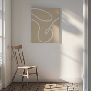 Tablou canvas „Beige Lines 02” de Pictufy Studio
