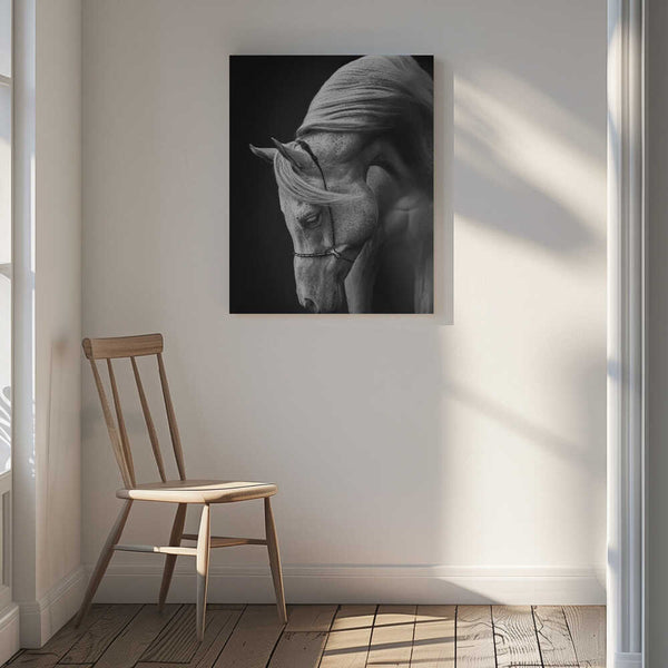 Tablou canvas „white stallion” de Ulrike Leinemann