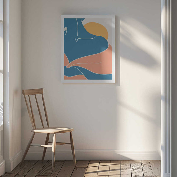 Tablou canvas „Blue Shoulder” de Pictufy Studio II