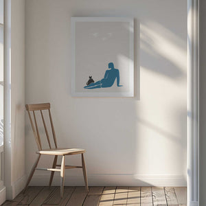 Tablou canvas „Woman and Cat” de Pictufy Studio II