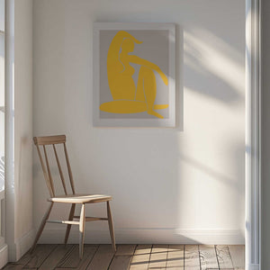 Tablou canvas „Yellow Figure” de Pictufy Studio II
