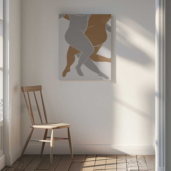 Tablou canvas „Lovers Beige” de Pictufy Studio II