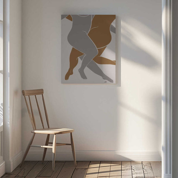 Tablou canvas „Lovers Beige” de Pictufy Studio II