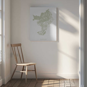 Tablou canvas „Barcelona Map” de Pictufy Studio II
