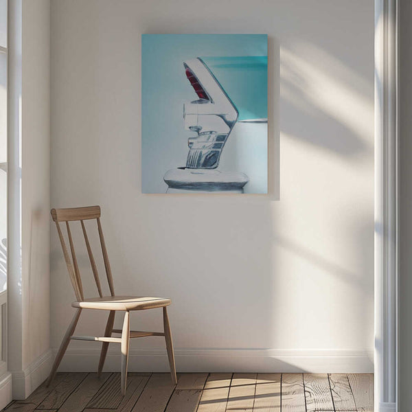 Tablou canvas „US classic car 1955 Century tail fin abstract” de Beate Gube