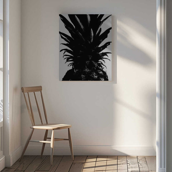 Tablou canvas „Pineapple bw” de Pictufy Studio III