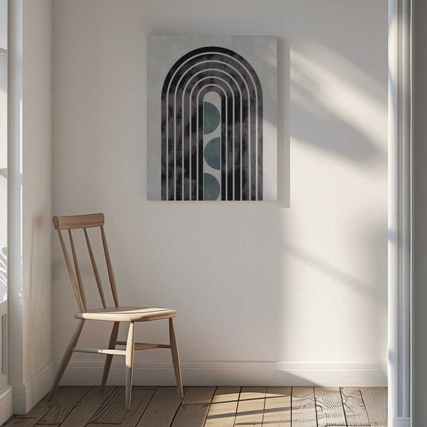 Tablou canvas „arch_capsule_001_green” de Pictufy Studio II