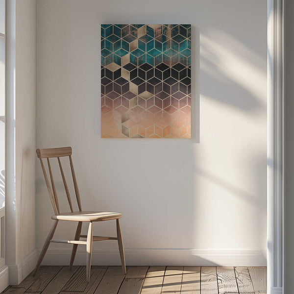 Tablou canvas „Ombre Dream Cubes” de Elisabeth Fredriksson