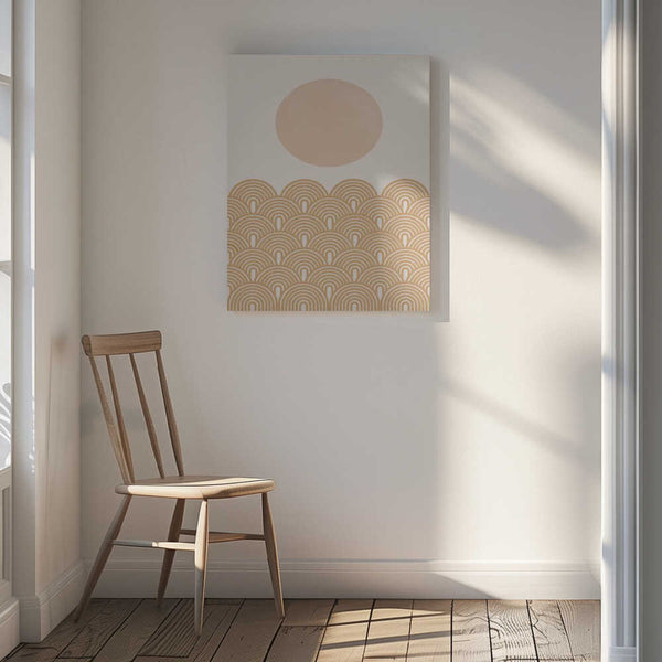 Tablou canvas „Golden Sun Waves” de THE MIUUS STUDIO
