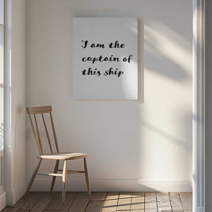 Tablou canvas „I am the captain of this ship” de Pictufy Studio II