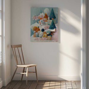 Tablou canvas „Whimsical Bloomscape” de Treechild