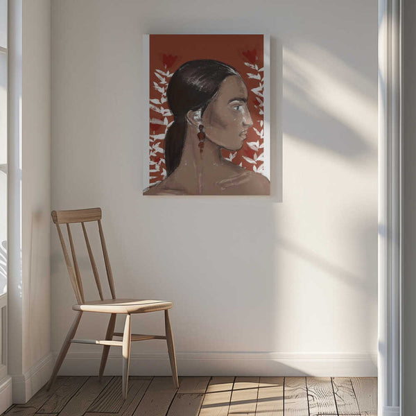 Tablou canvas „Crimson Elegance” de Treechild