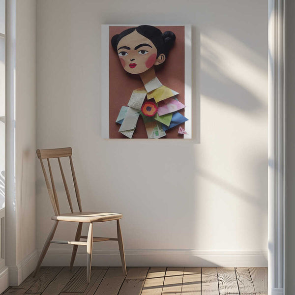 Tablou canvas „Paper Portrait Blossom” de Treechild