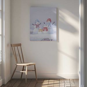 Tablou canvas „Snowman Family” de Xuan Thai
