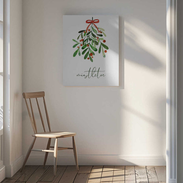 Tablou canvas „Christmas Mistletoe” de Kristina N. - SoulArt Shop