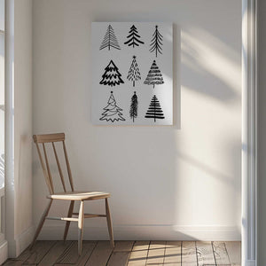 Tablou canvas „Christmas Trees 3” de Kristina N. - SoulArt Shop