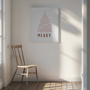 Tablou canvas „Christmas Tree Merry” de Kristina N. - SoulArt Shop