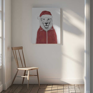 Tablou canvas „Santa lion” de Balazs Solti