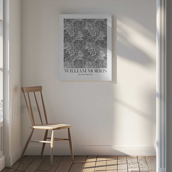 Tablou canvas „Marigold Monochrome” de William Morris