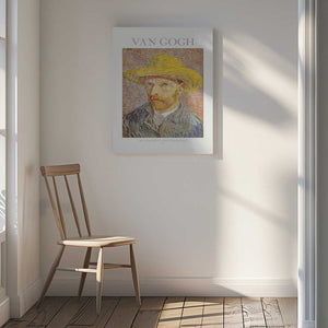 Tablou canvas „Self Portrait With Straw Hat” de Vincent Van Gogh
