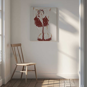 Tablou canvas „Portrait Of A Model Beige” de Francesco Gulina