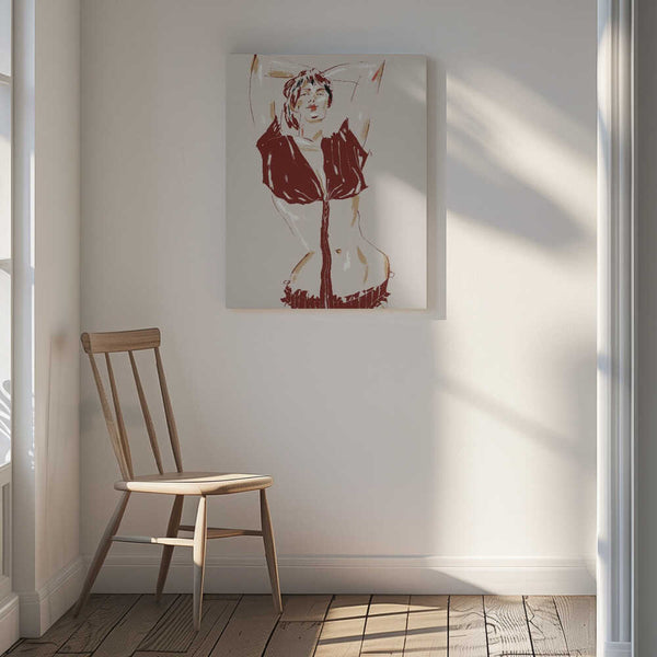 Tablou canvas „Portrait Of A Model Beige” de Francesco Gulina