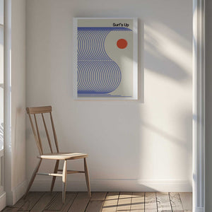 Tablou canvas „Surf's Up Biscuit Blue” de Frances Collett