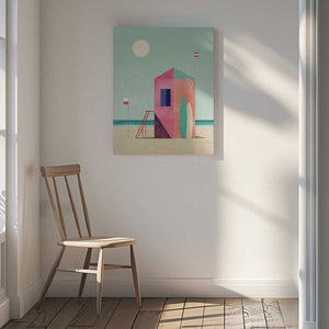 Tablou canvas „Surf Hut” de longwayhome