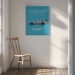 Tablou canvas „Back To the Future Standard Wall Art” de WallChart Art Studio