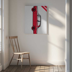 Tablou canvas „Red Car” de jay stanley