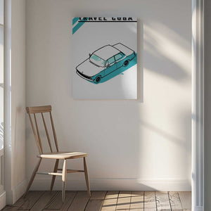 Tablou canvas „Travel Cuba Blue Car” de jay stanley