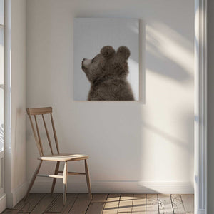 Tablou canvas „Peekaboo Baby Bear Back” de Lola Peacock