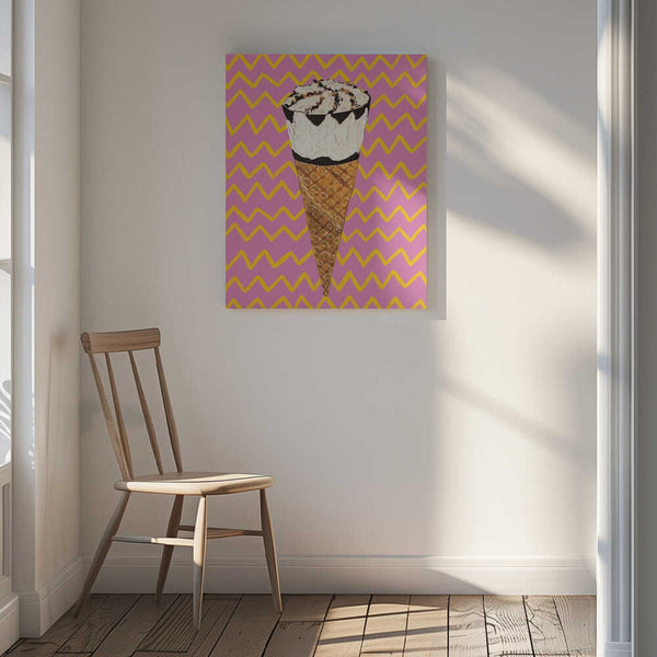 Tablou canvas „Cornetto Pink” de Alice Straker