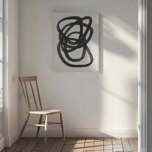 Tablou canvas „Ink Spiral Rings” de Ejaaz Haniff