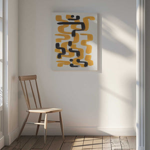 Tablou canvas „Mustard Wiggle” de Ejaaz Haniff