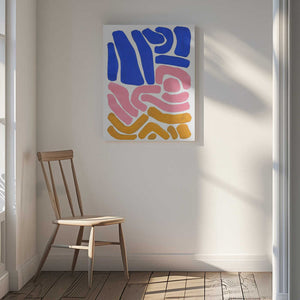 Tablou canvas „Pastel Tribal Maze” de Ejaaz Haniff