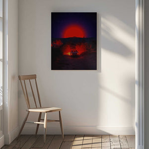 Tablou canvas „Chasing the Red Sun” de Ritvik takkar