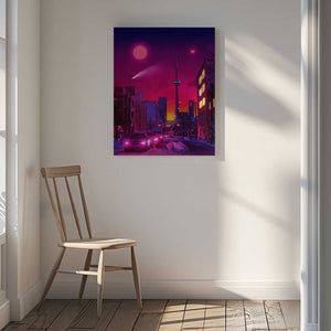 Tablou canvas „Neon City” de Ritvik takkar