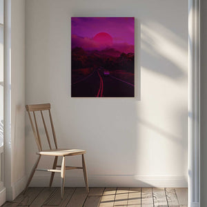 Tablou canvas „Neon Mountain” de Ritvik takkar