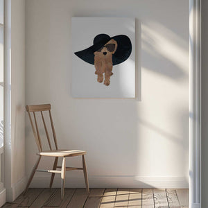 Tablou canvas „Cockapoo Sun Hat” de Sarah Manovski