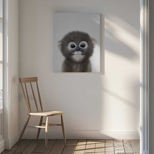 Tablou canvas „Peekaboo Baby Monkey” de Lola Peacock