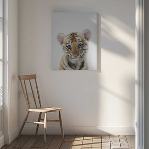 Tablou canvas „Peekaboo Baby Tiger” de Lola Peacock