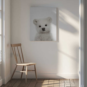 Tablou canvas „Peekaboo Baby Polar Bear” de Lola Peacock